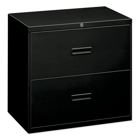 HON 30" W 2 Drawer File Cabinet, Black, A4/Legal/Letter H432.L.P